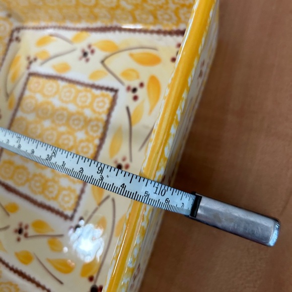 temptations bakeware presentable ovenware old world yellow Tara baking dish - Picture 4 of 7